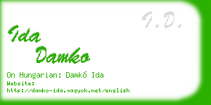 ida damko business card